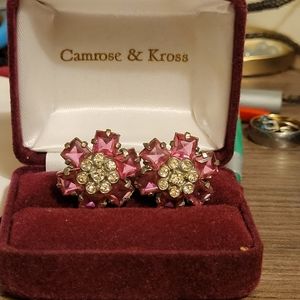 Sterling antique clip earrings